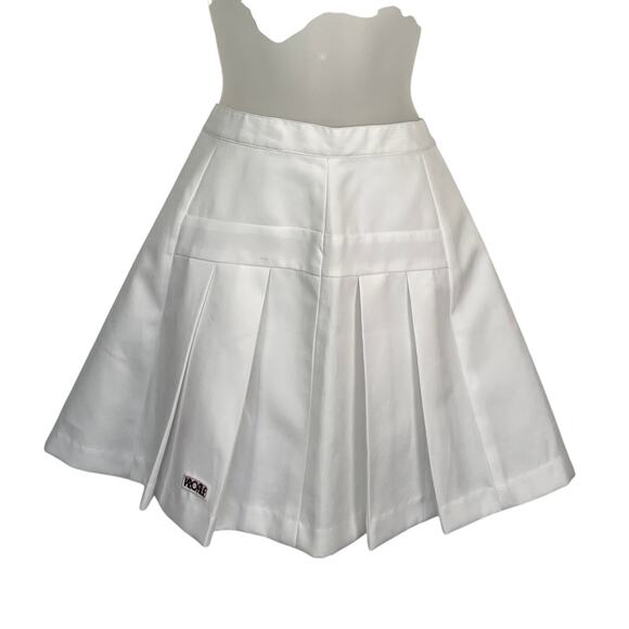 Vintage Profile White Pleated Tennis Mini Skirt Blokette - Picture 2 of 8